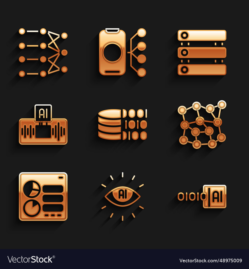 Binärcode künstliche Intelligenz ai neural vector image Binärcode künstliche Intelligenz ai neural