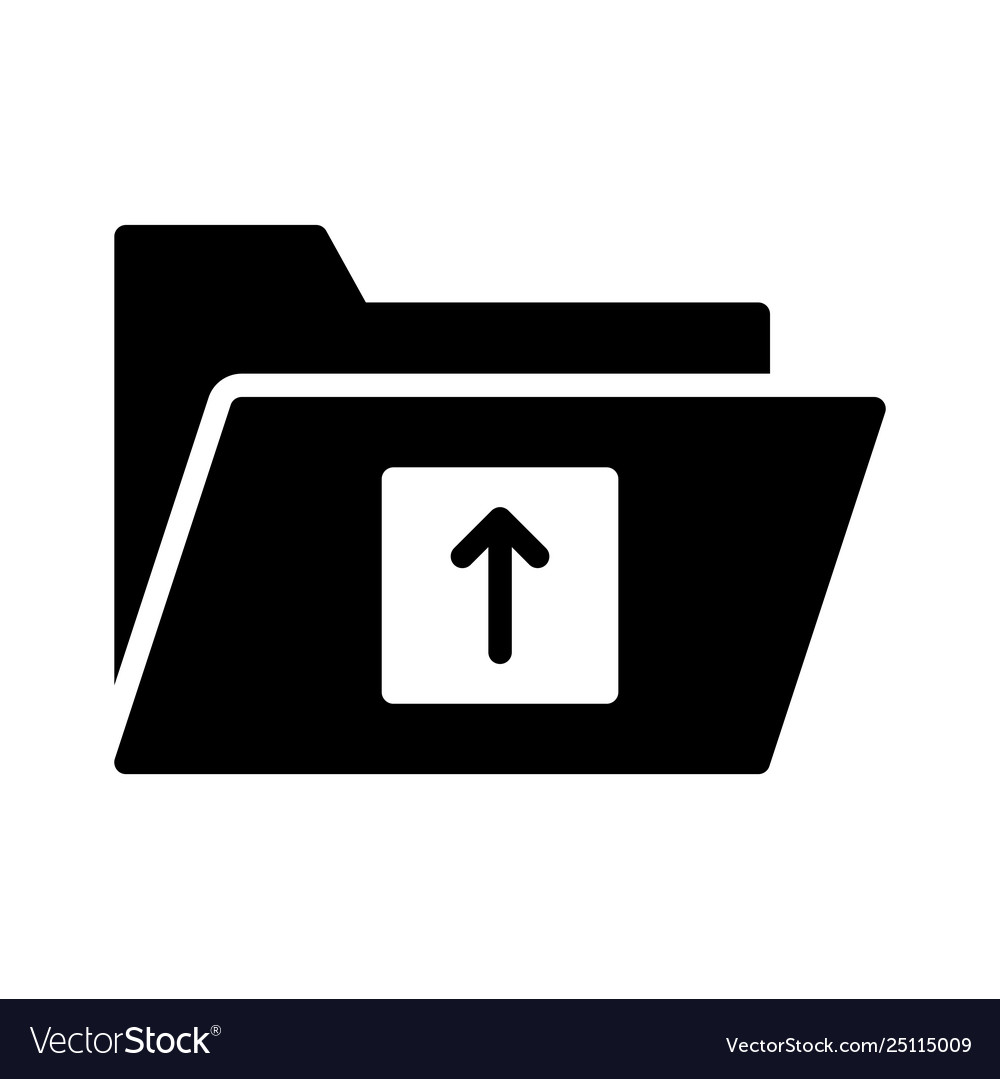 Upload folder vector image Upload folder