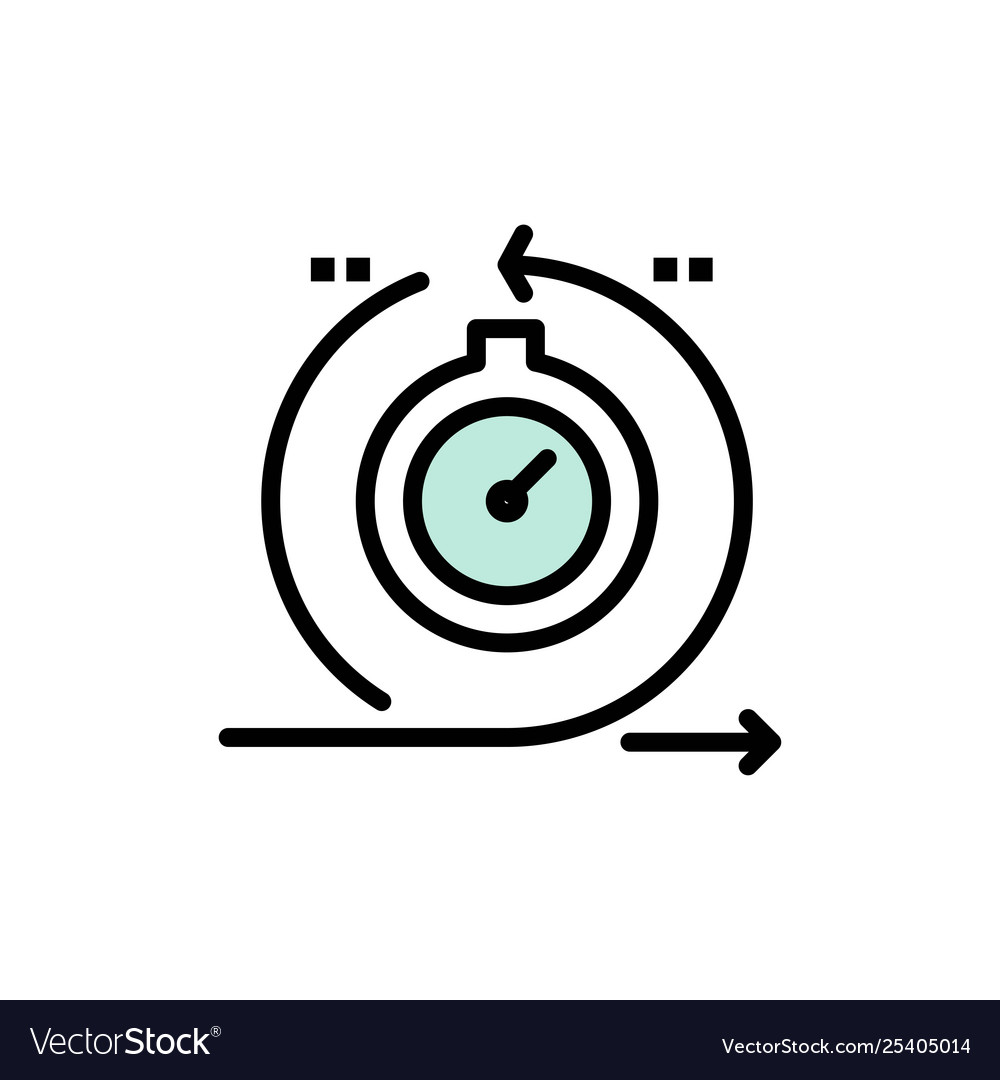 Agile cycle development fast iteration flat color vector image Agile cycle development fast iteration flat color