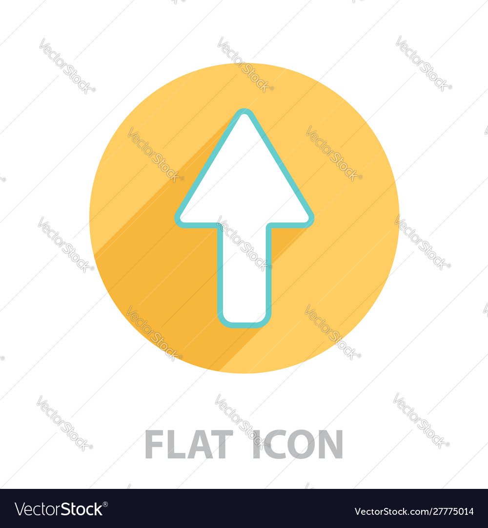 Arrow up line icon isolated vector image Arrow up line icon isolated
