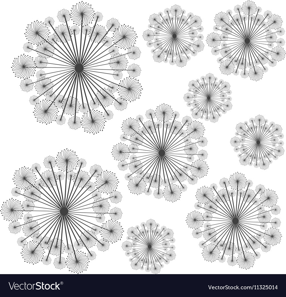 Dandelion seed decoration icon