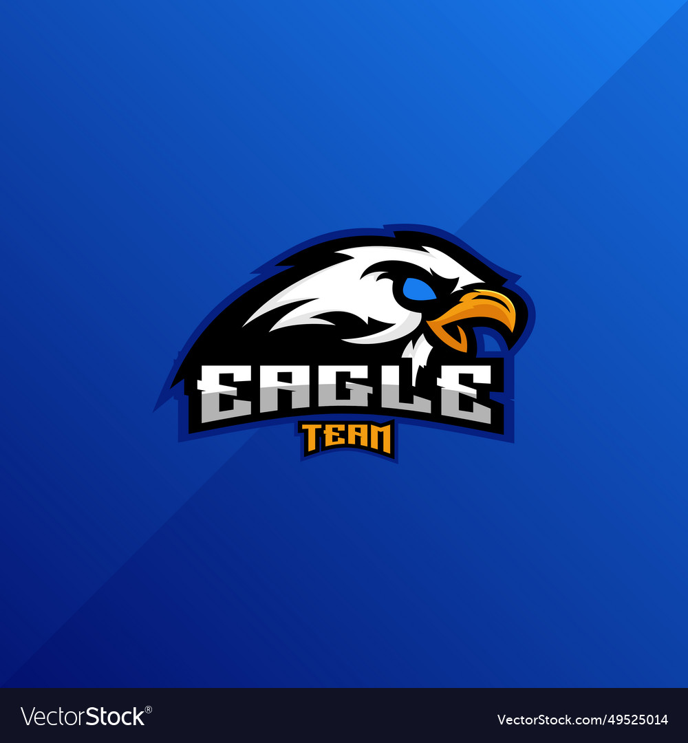 Eagle Team Logo Gaming Esport Design Mascot Vector Image