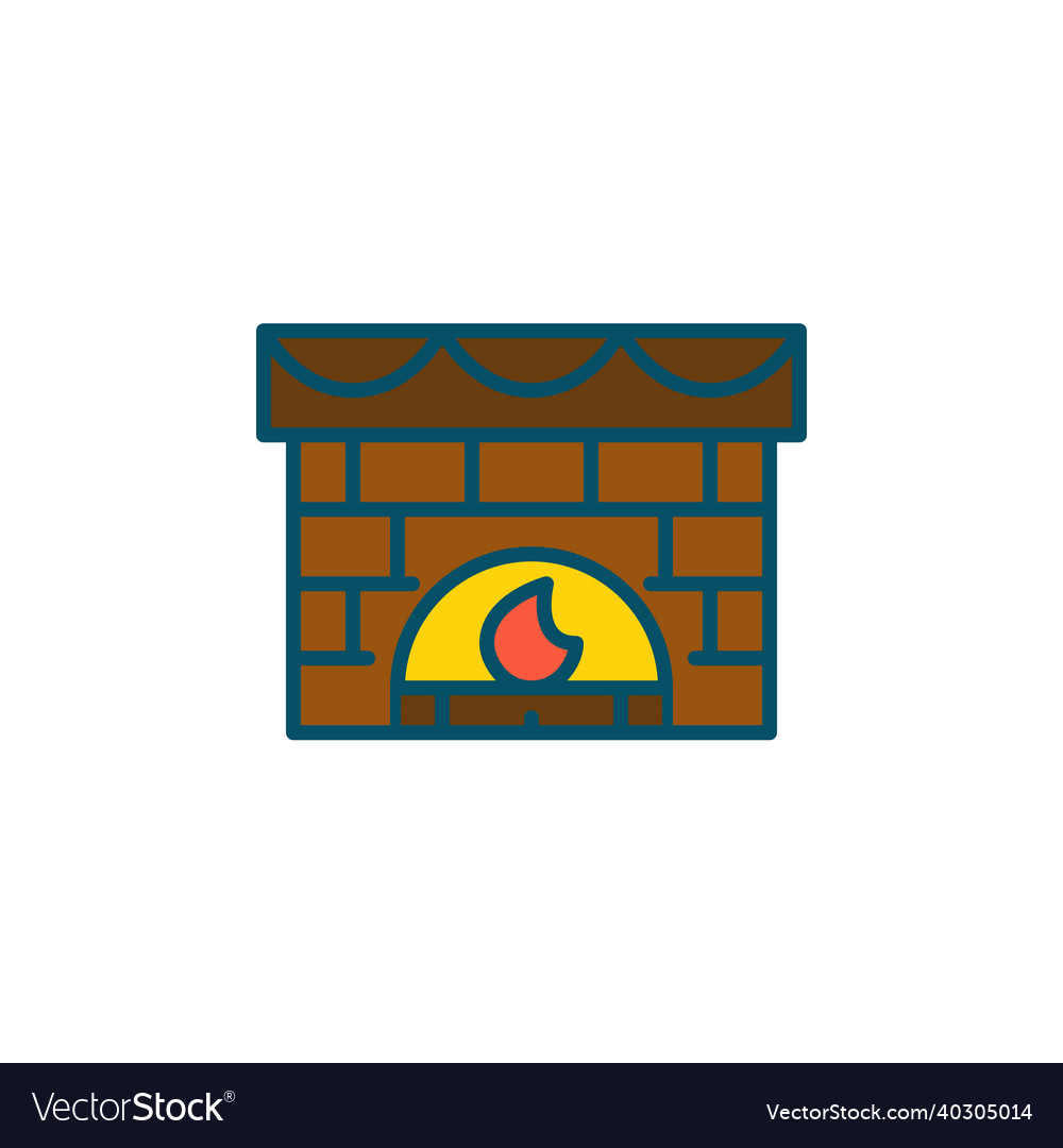 Fireplace cozy winter home interior part pixel