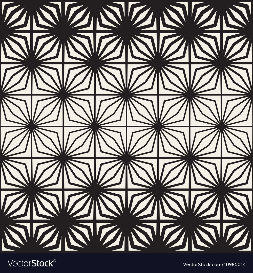 Seamless black and white lines grid pattern