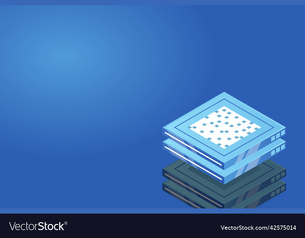 Set of server room icons data center and database