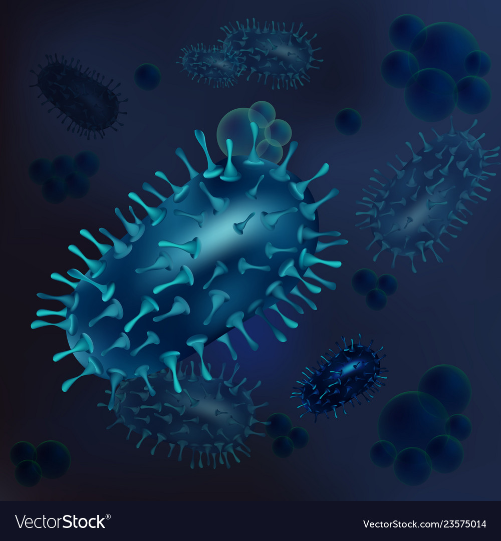 Set Of Viruses And Bacteria Royalty Free Vector Image 2827