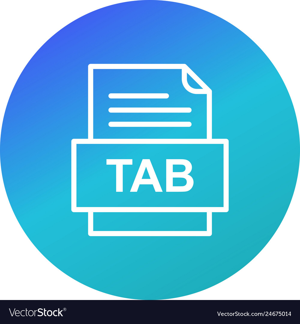 Tab file document icon