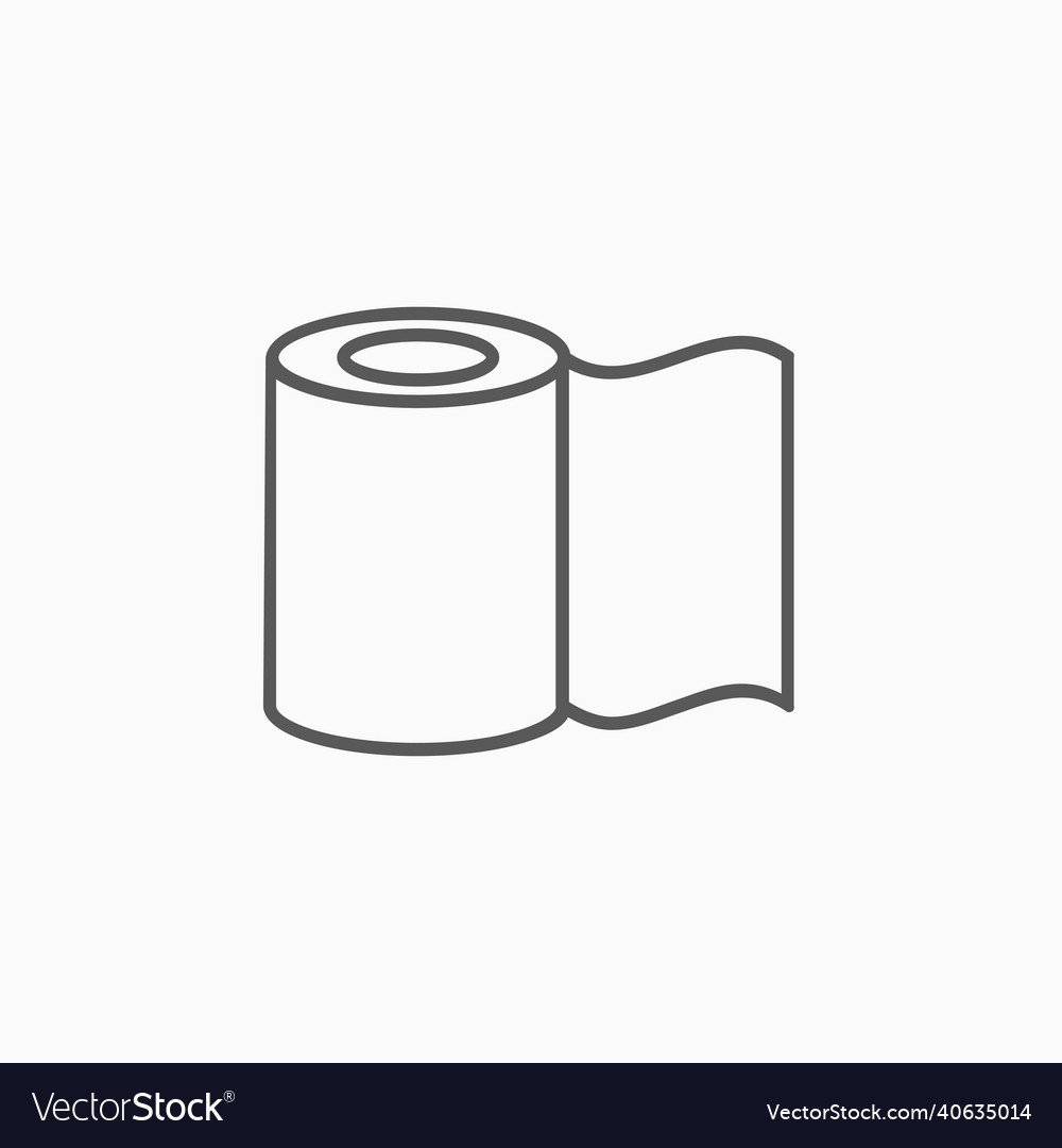 Toilet paper icon Royalty Free Vector Image - VectorStock