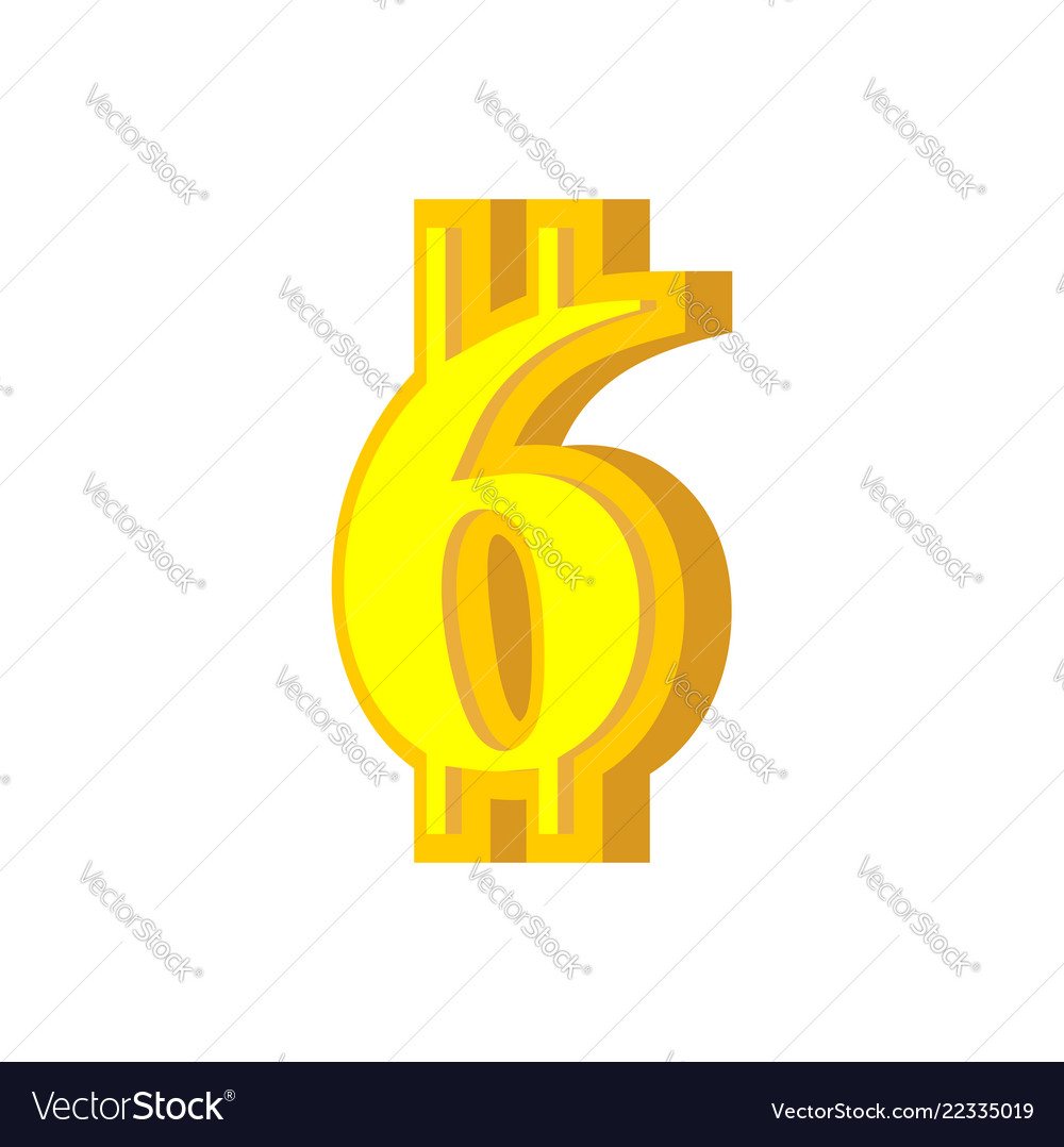 6 numeral bitcoin font six numeric crypto