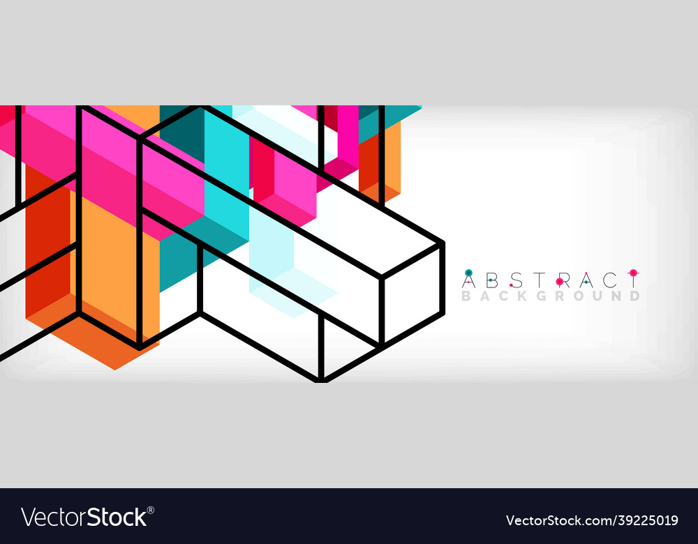 Abstract background 3d cubes cubic elements