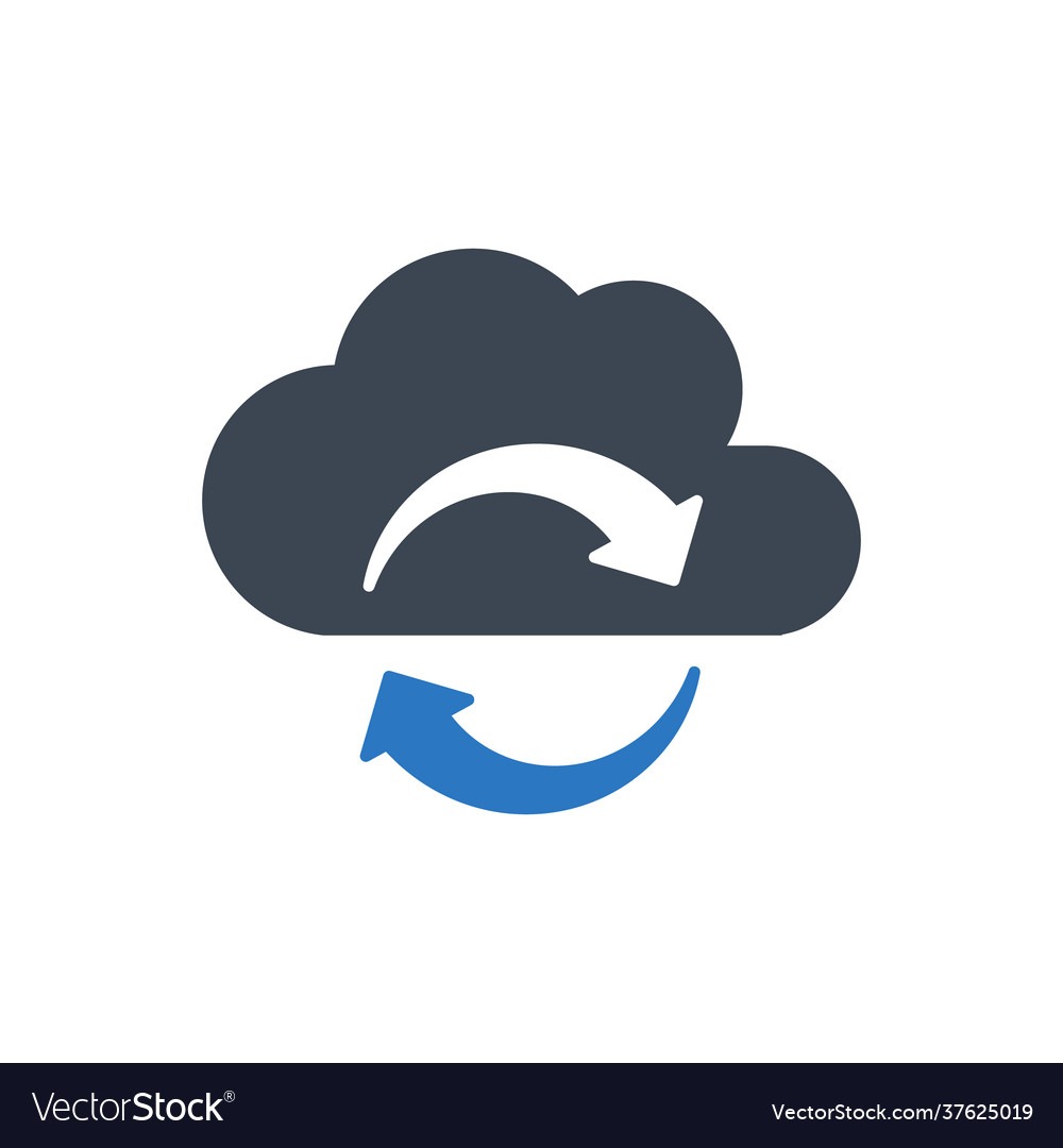 Data sync icon Royalty Free Vector Image - VectorStock