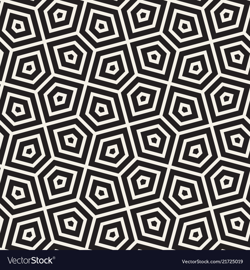 Modern Geometric Hexagon Pattern