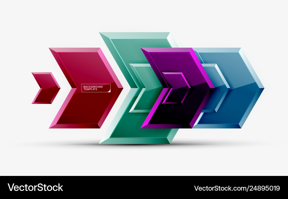 Techno arrow background template design Royalty Free Vector