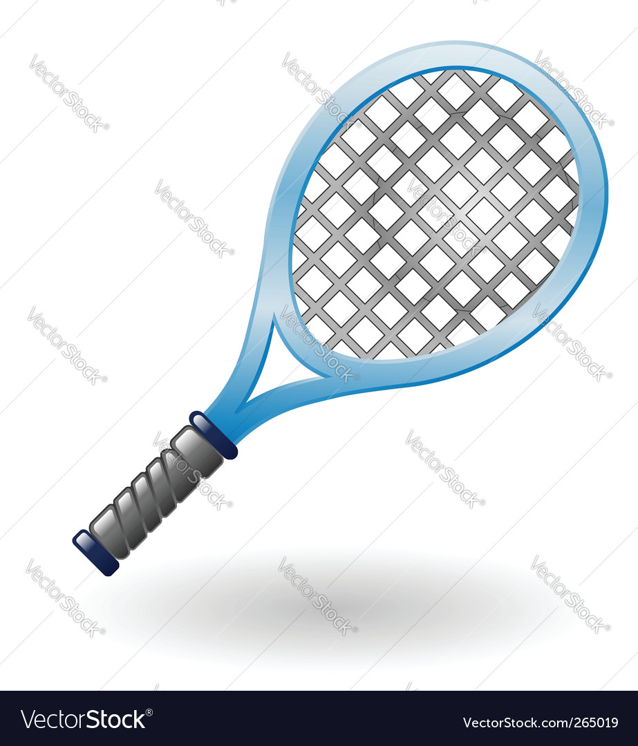 Tennis racket Royalty Free Vector Image - VectorStock Tennis racket Royalty Free Vector Image - VectorStock