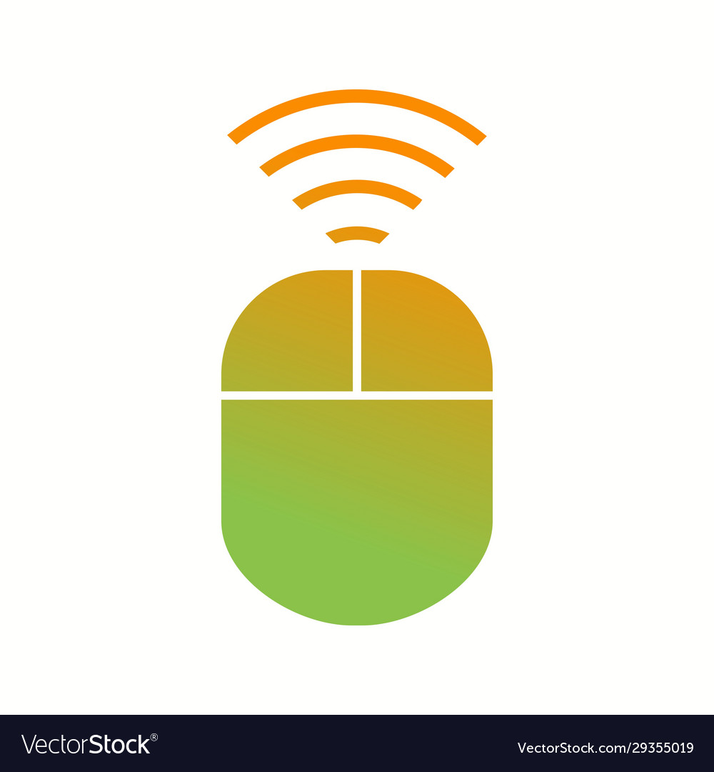 Unique wireless input device glyph icon