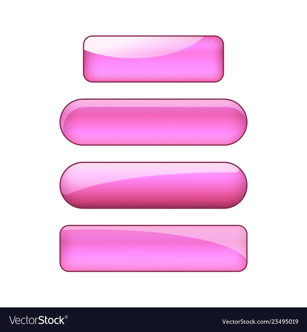Web buttons set vector image Web buttons set
