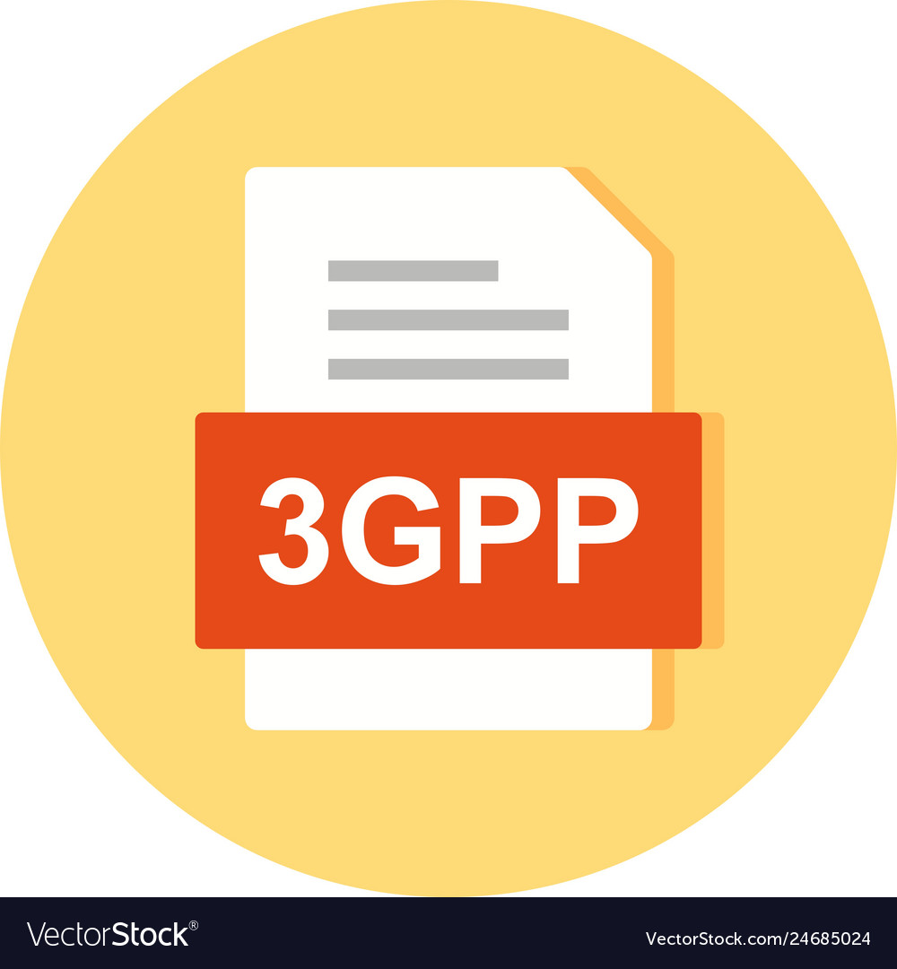 3gpp file document icon