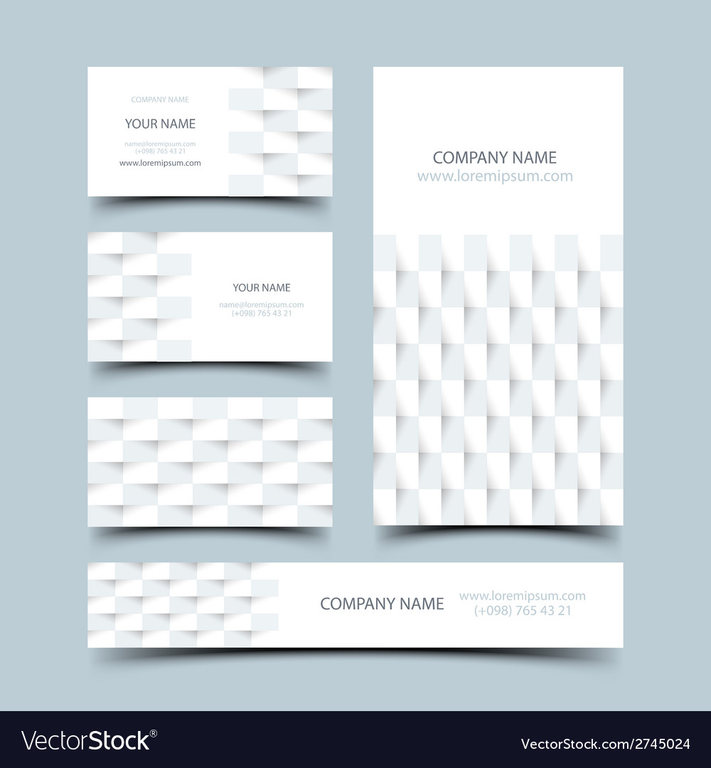 Business card set