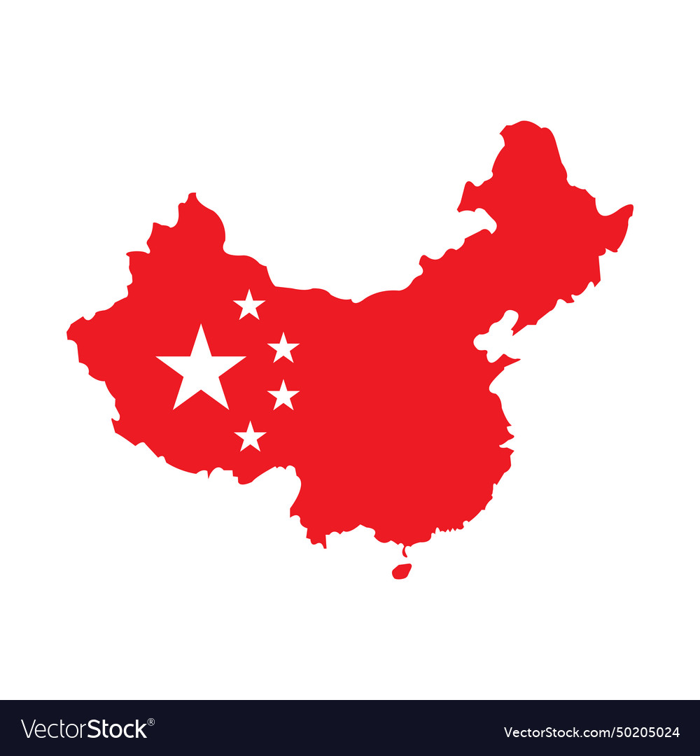 China country map icon