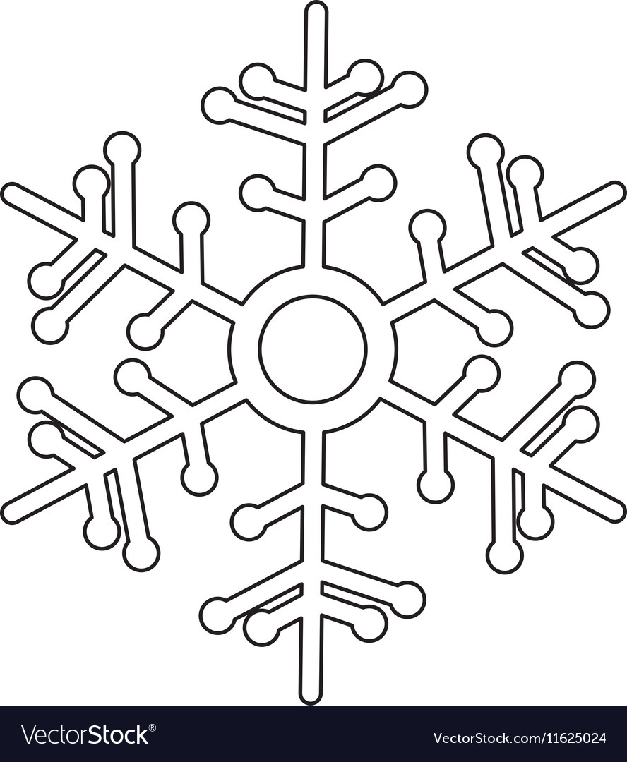 Creative snowflake icon image