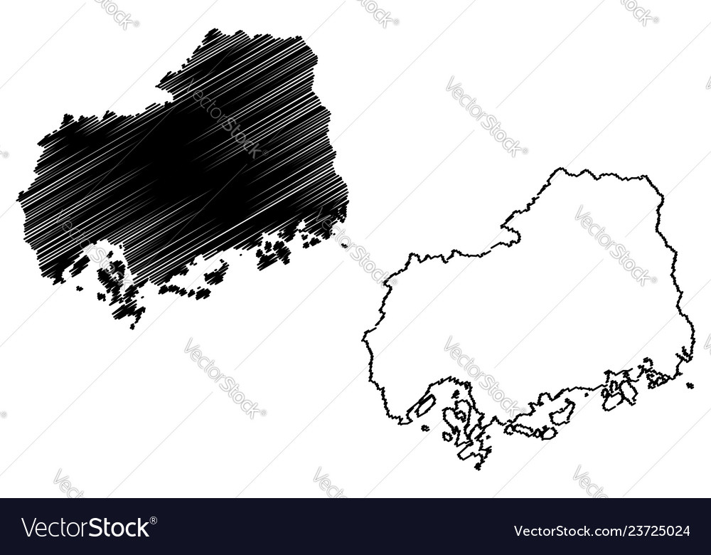 Hiroshima prefecture map