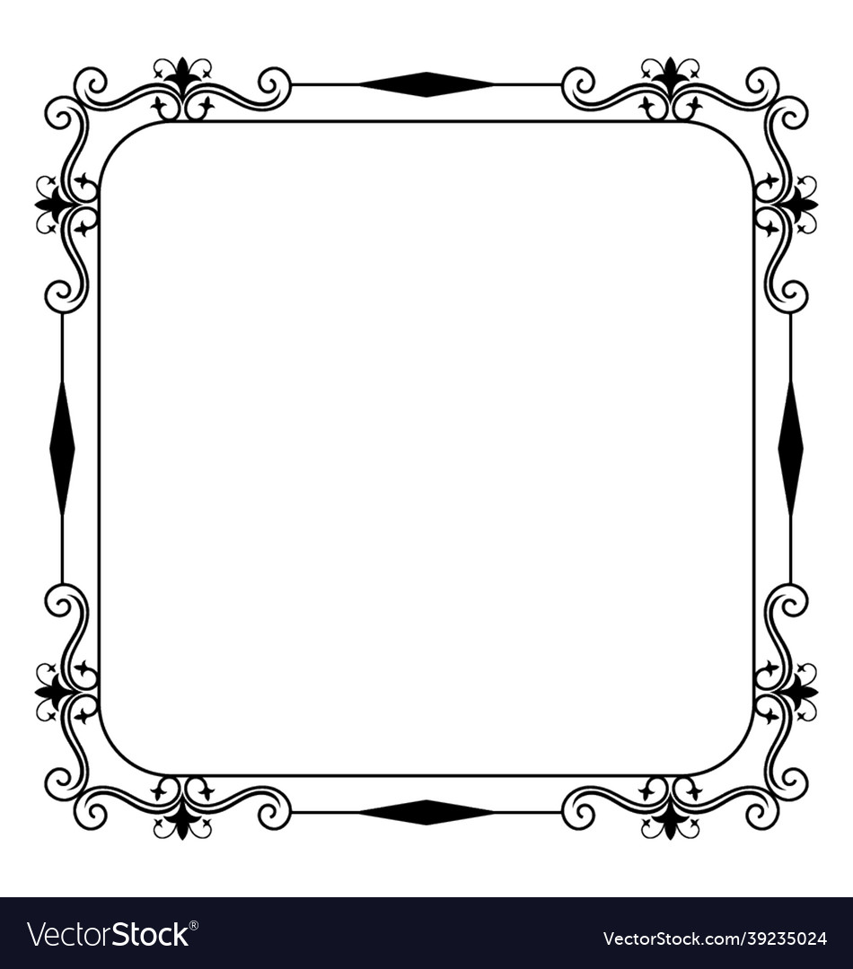 Mirror frame Royalty Free Vector Image - VectorStock