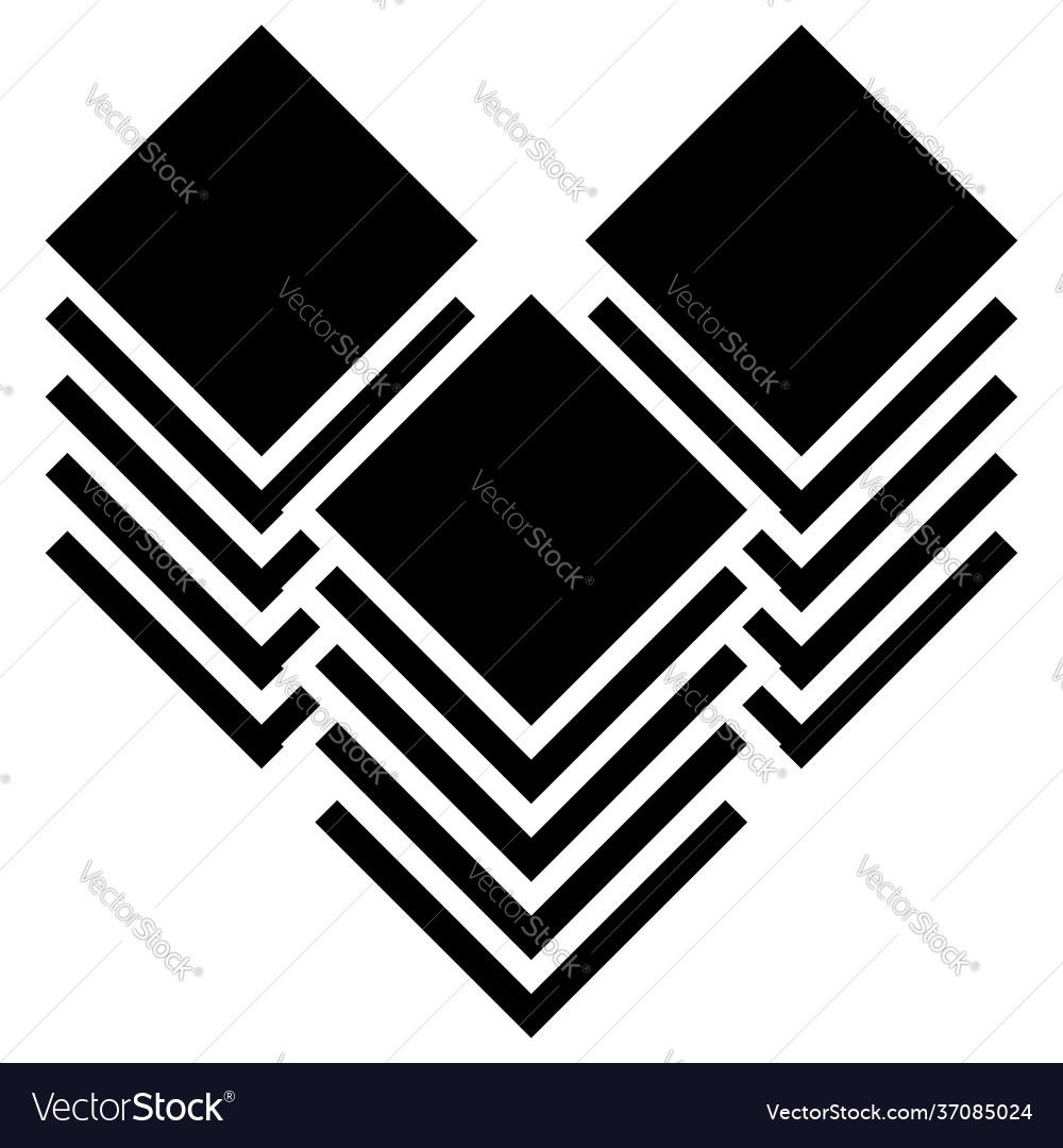 Multitier layered icon for computing or generic vector image Multitier layered icon for computing or generic