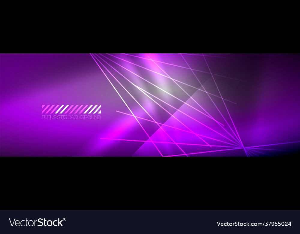 Neon dynamic beams abstract wallpaper Royalty Free Vector