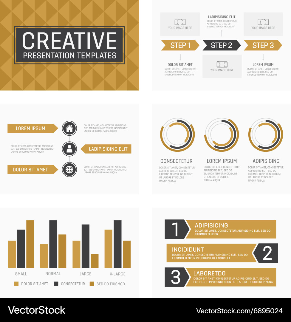 Template for multipurpose presentation Royalty Free Vector