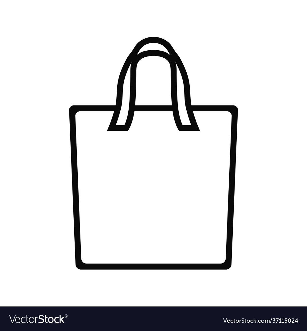 Tote bag icon design template Royalty Free Vector Image