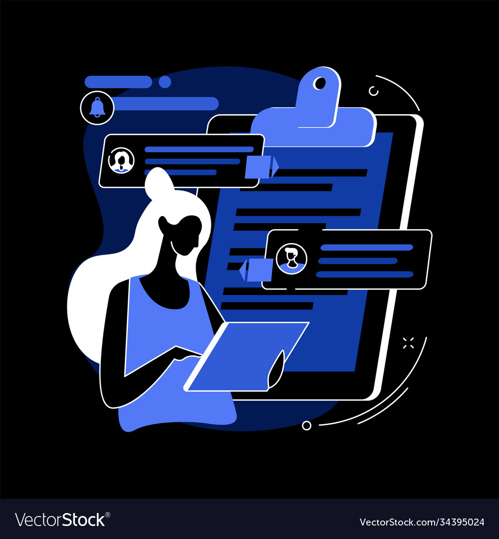 Vision and scope document abstract concept vector image Vision and scope document abstract concept