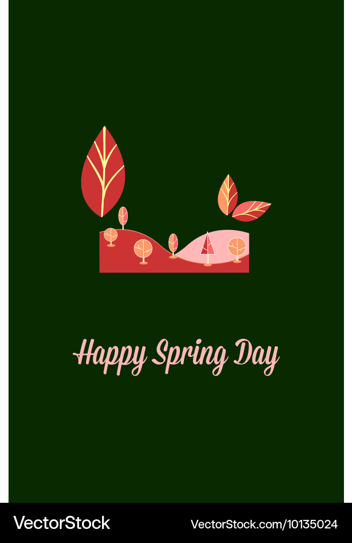 With spring leafs Royalty Free Vector Image - VectorStock