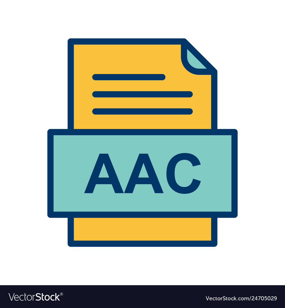 Aac file document icon