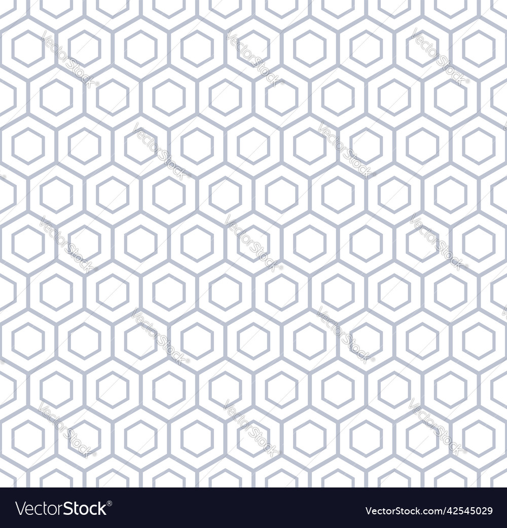 Abstract seamless geometric hexagons pattern vector image Abstract seamless geometric hexagons pattern