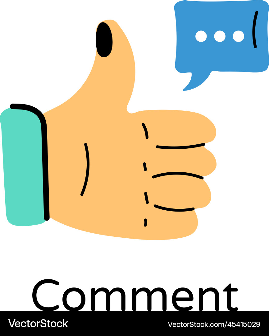 Comment Vector Image Comment Royalty Free Vector Image - VectorStock