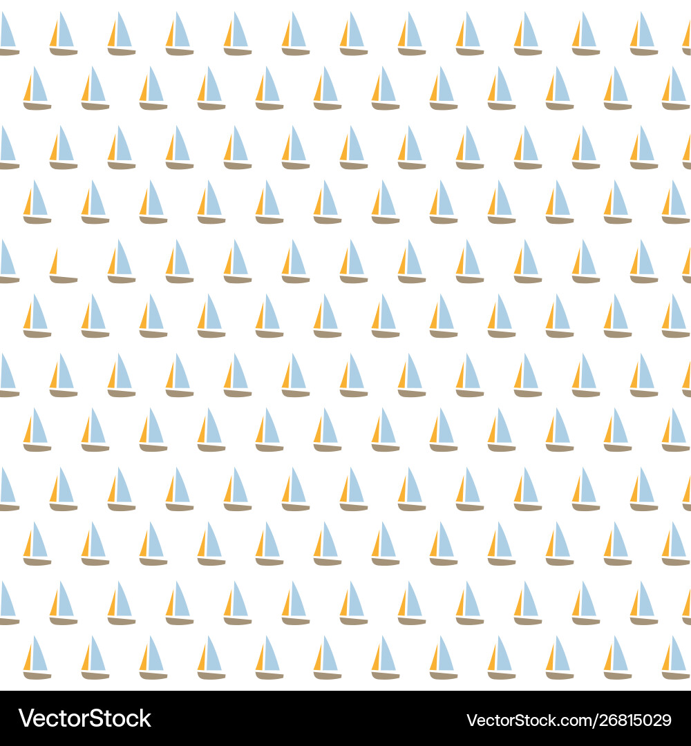 Cute seamless pattern with ships Royalty Free Vector Image