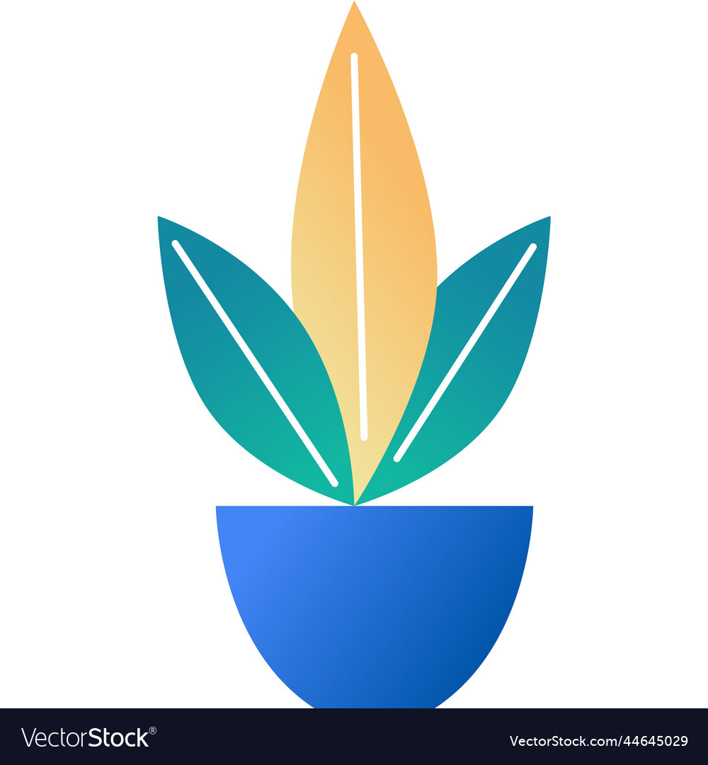 Flower pot icon plant flowerpot design