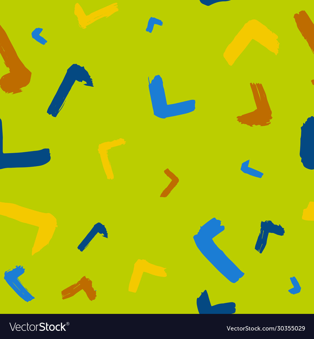 Seamless pattern with textured strokes vector image Seamless pattern with textured strokes