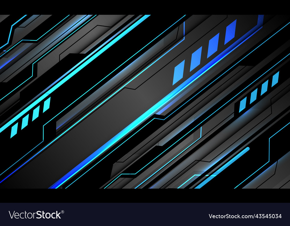 Abstract technology blue light black circuit