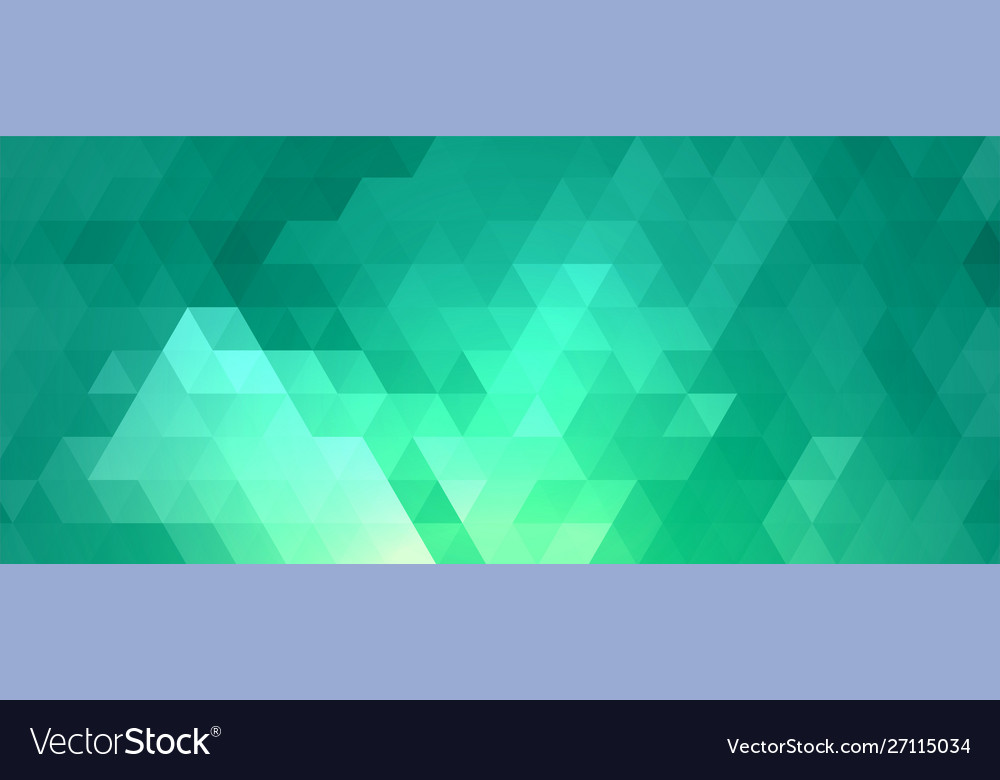 Abstract triangle pattern shapes in turquoise