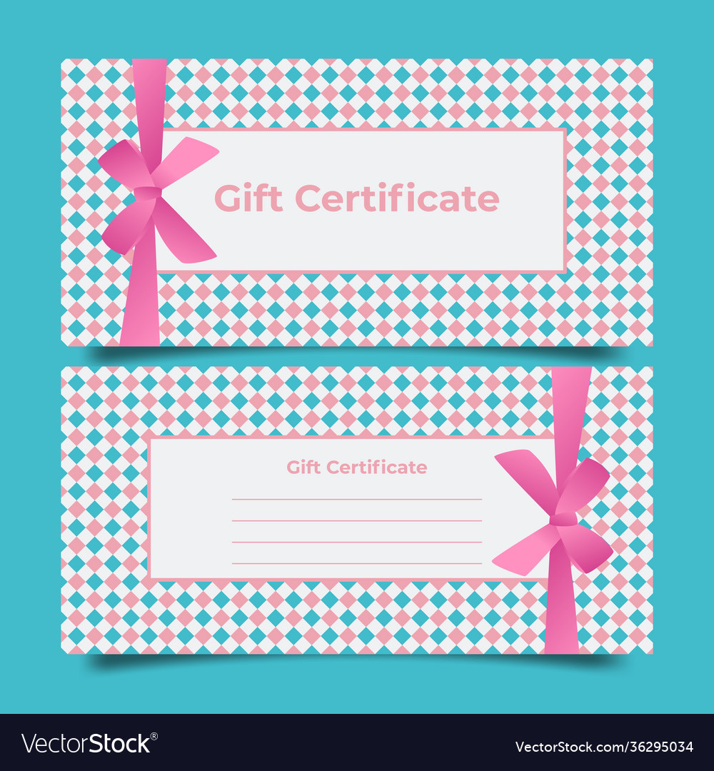 Beautiful gift voucher template Royalty Free Vector Image