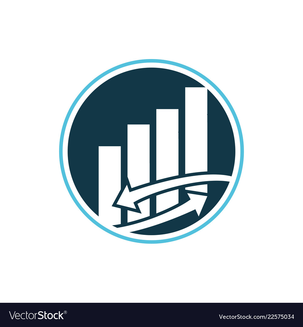 Business investment logo Royalty Free Vector Image