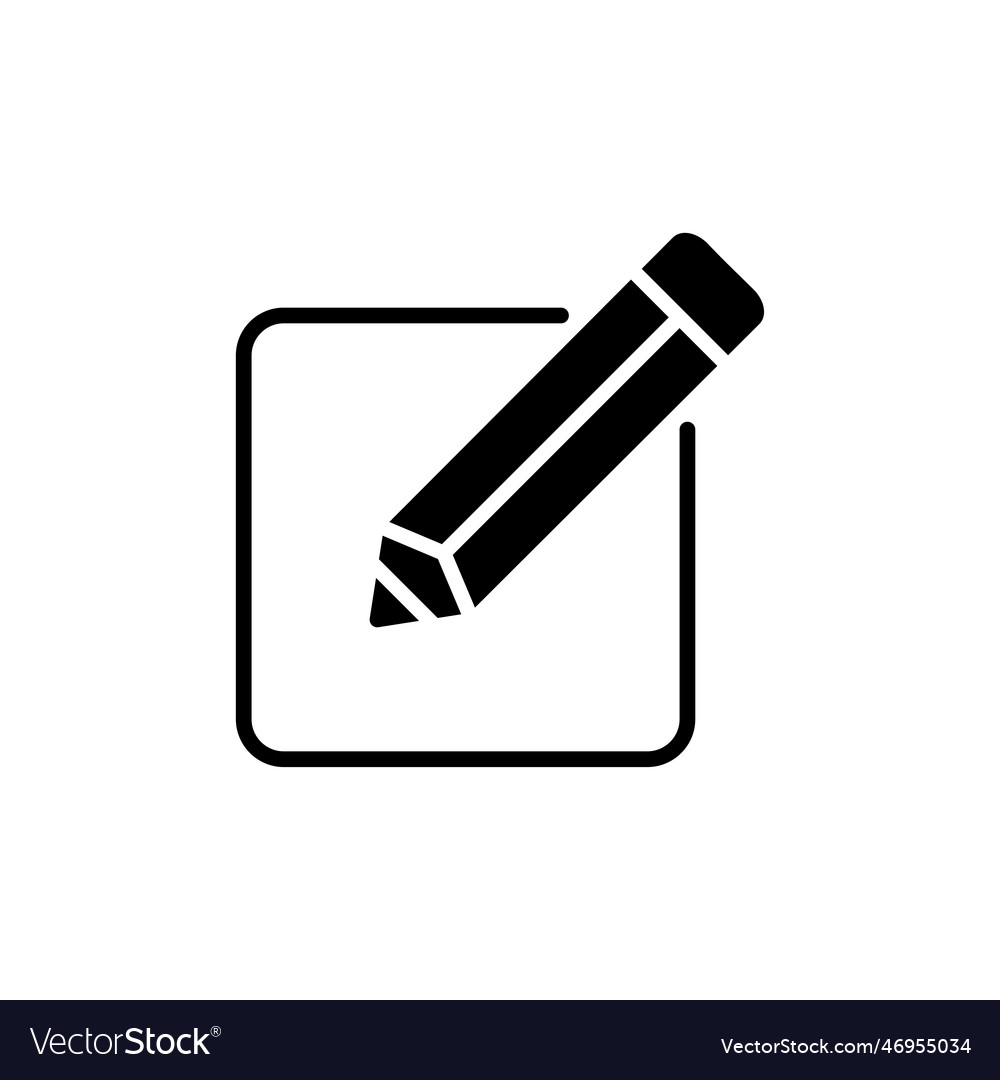Edit icon document sign and symbol pencil Vector Image