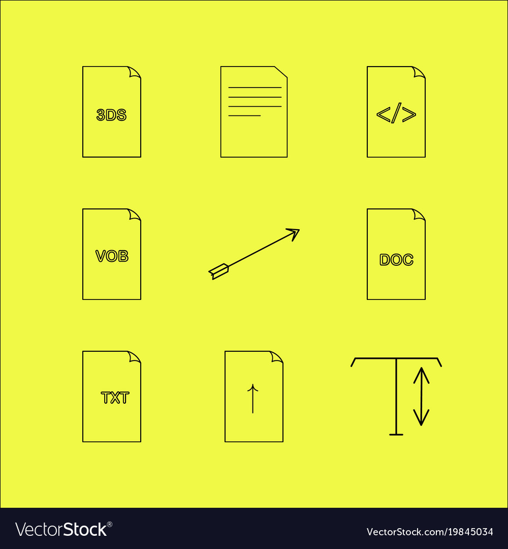 Dateien und Ordner lineare Icon setzen einfache Umriss