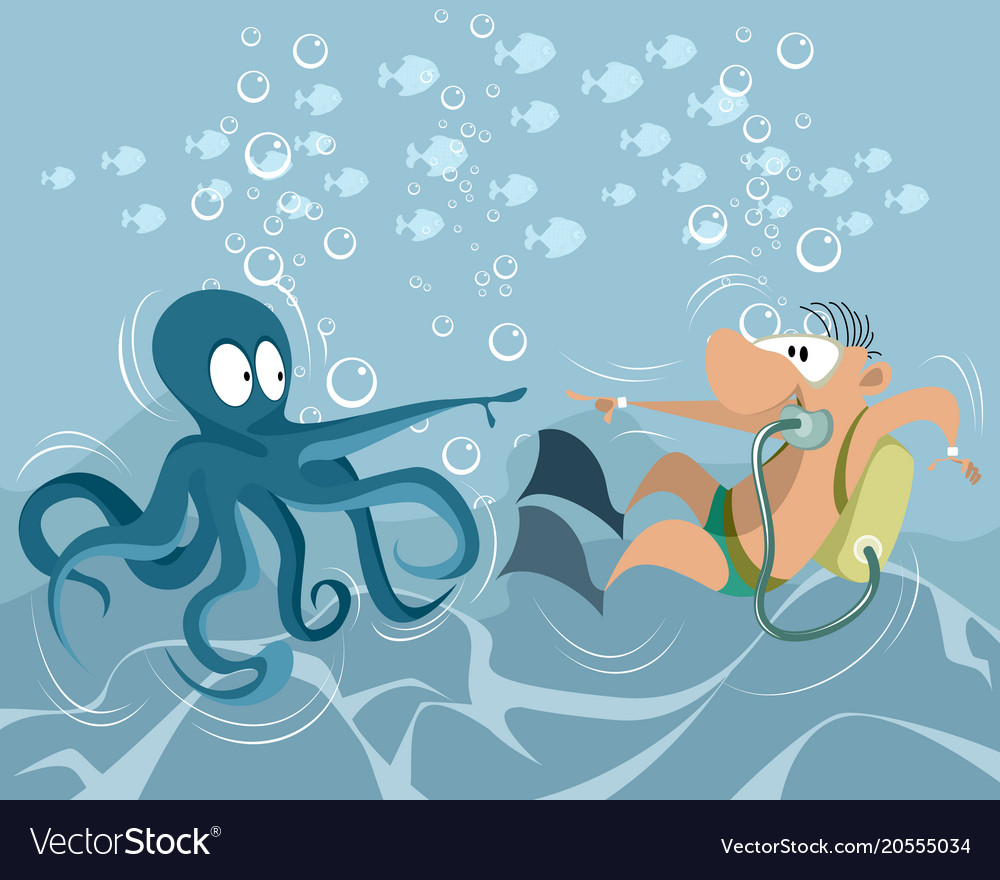 Funny underwater situation