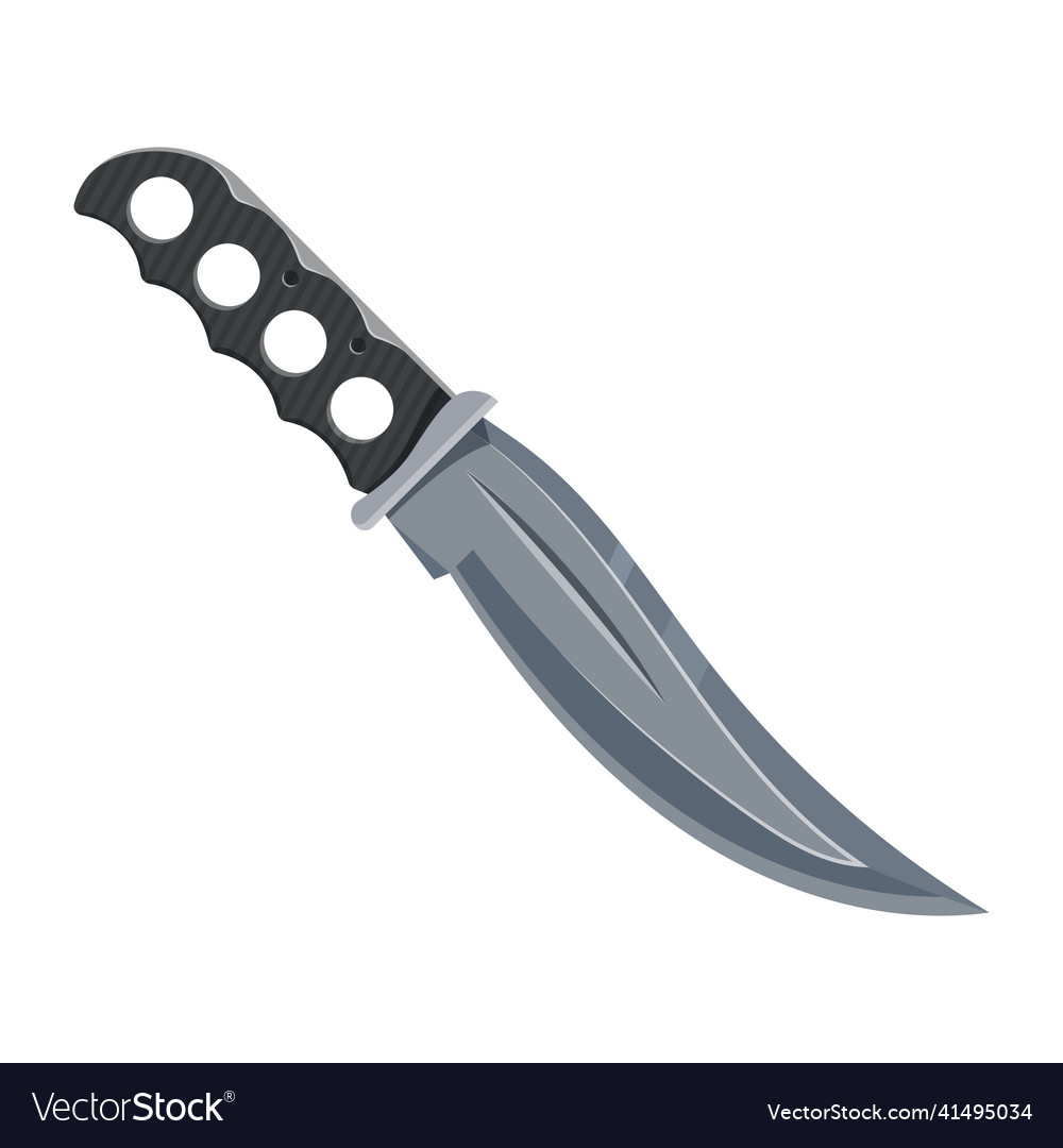 Knife or combat dagger military blade weapon Vector Image