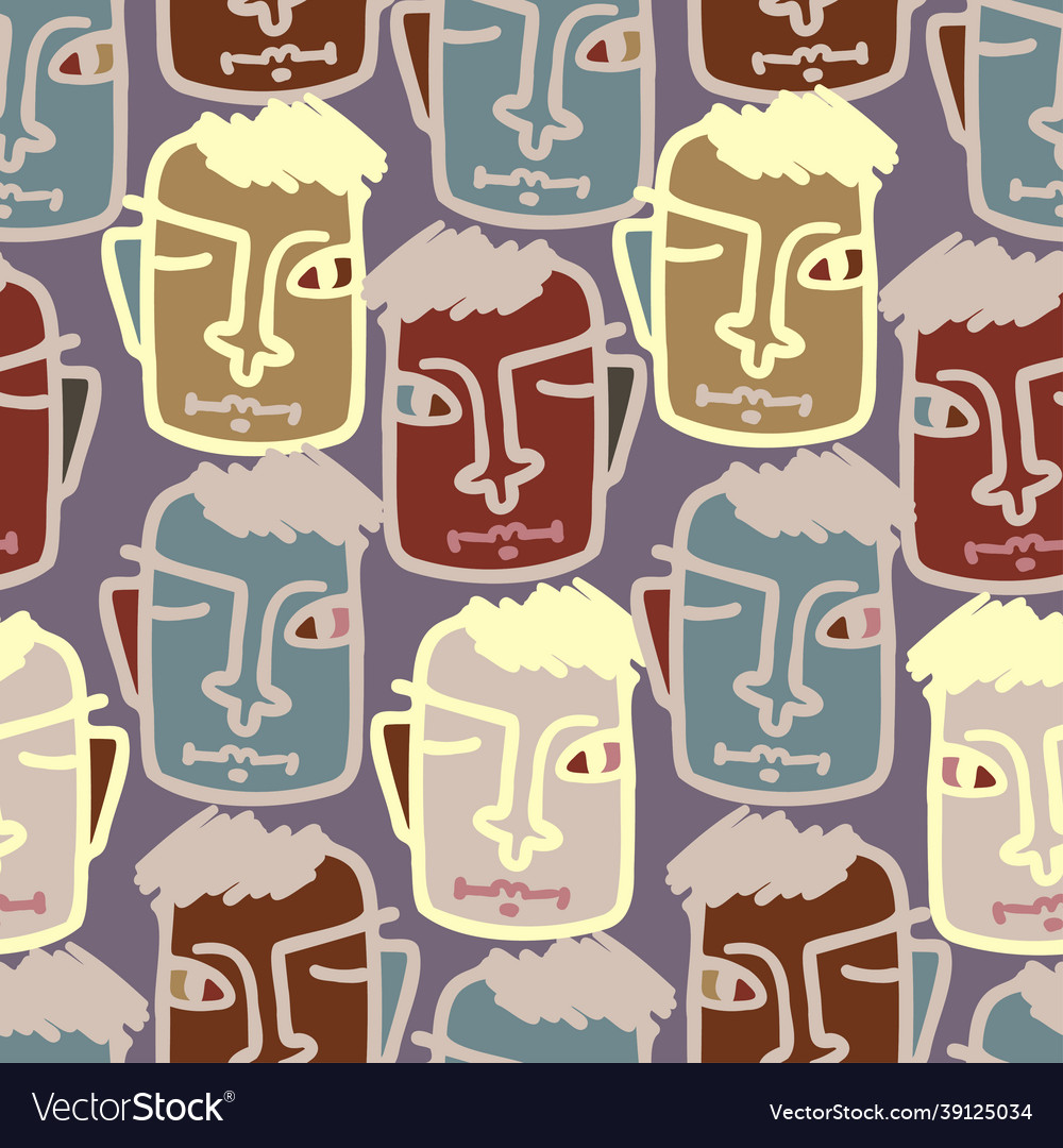 Seamless pattern design vector image Seamless pattern design