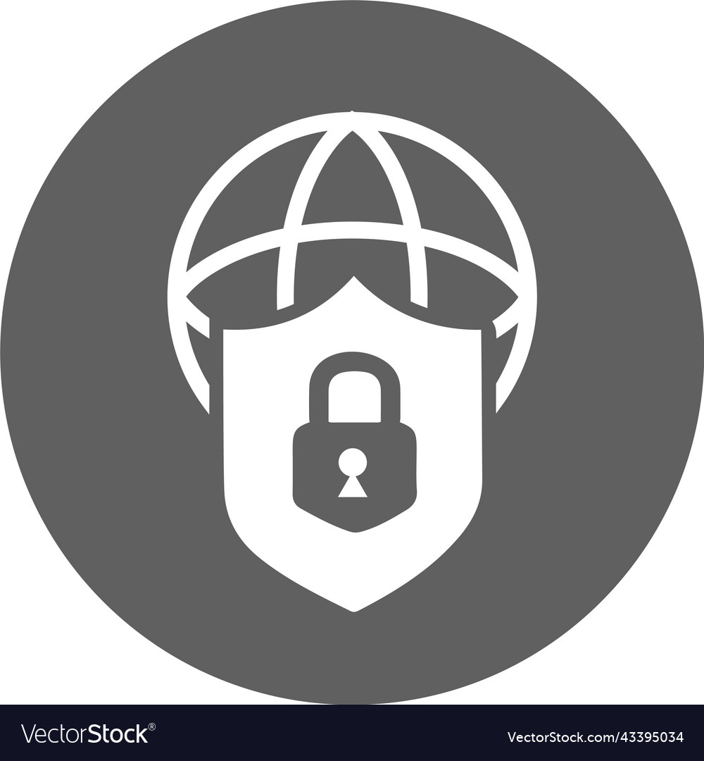 Web protection icon gray graphics