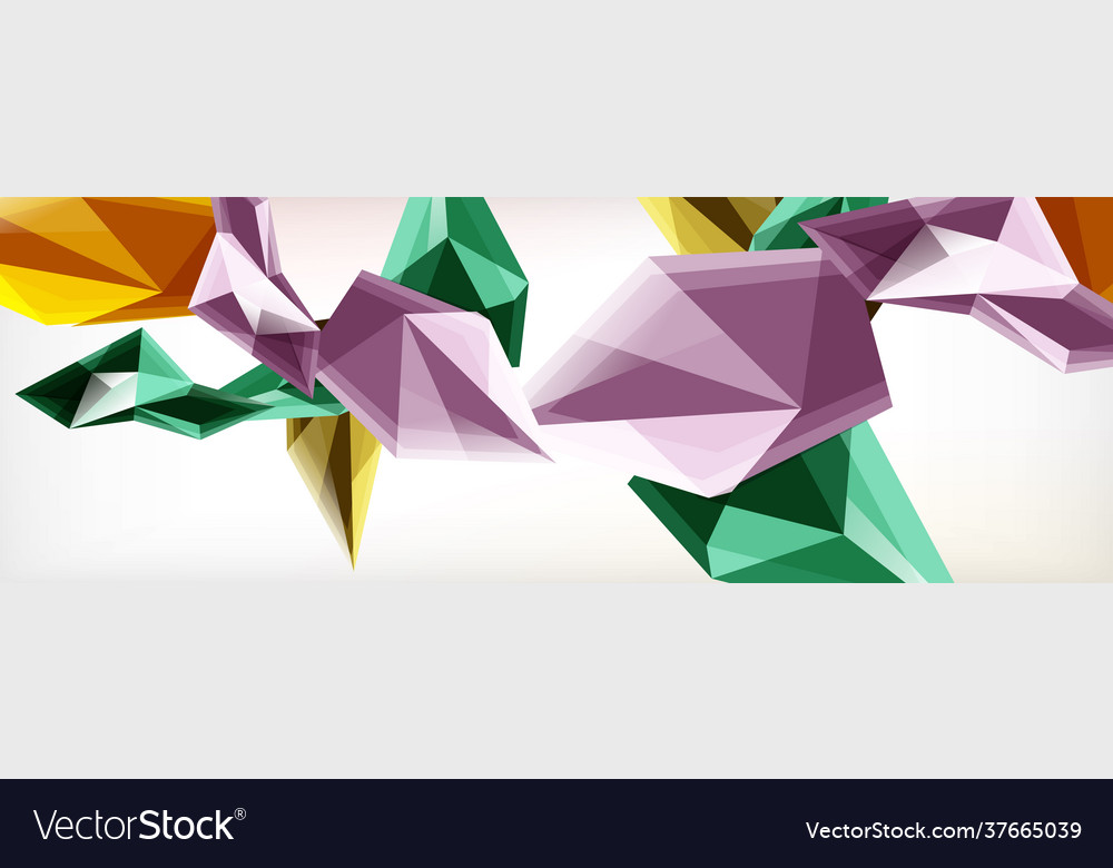 3d triangles and pyramids abstract vector image 3d triangles and pyramids abstract