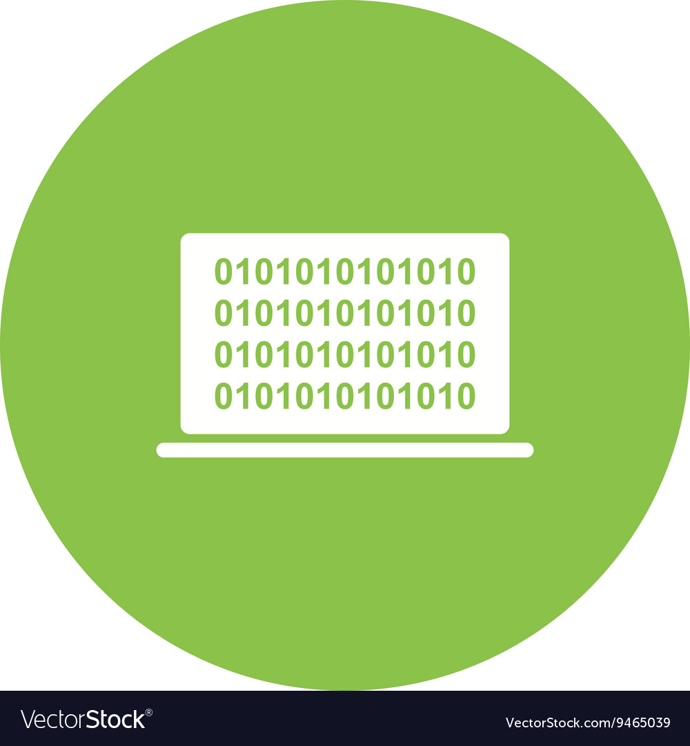Computer binary code Royalty Free Vector Image